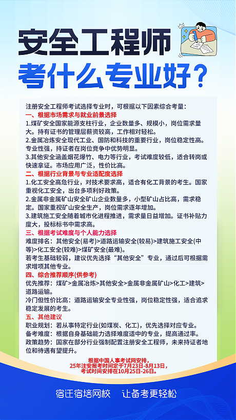 備考建議丨中級注冊安全工程師考什么專業(yè)好？ 圖1